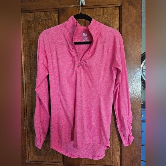 RBX Women’s Petite S Hot-Pink Dry-Tech ½ Zip Pullover — Active / Workout Top - Picture 1 of 5